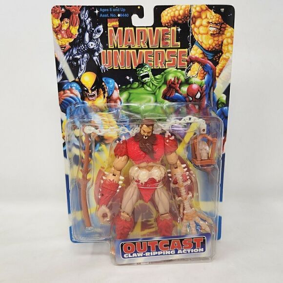 TOY BIZ MARVEL COMICS OUTCAST ACTION FIGURE 1996 GLOW IN THE DARK - Picture 1 of 5